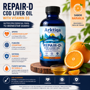 Omega 3 – Repair-D Cod Liver Oil Orange 237Ml